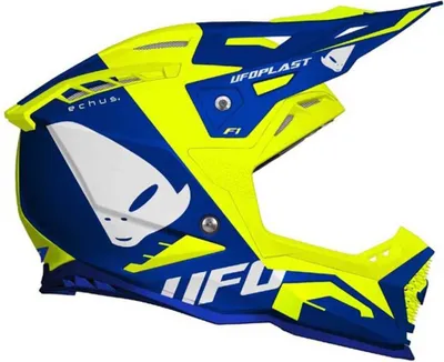 Produktbild von Ufo Echus Offroad-helm Gelb,Blau S Gelb,Blau S