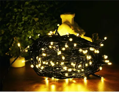 Produktbild von LED Außen Lichterkette 16 m Weihnachtsbeleuchtung Partylicht warmweiß Dekolicht