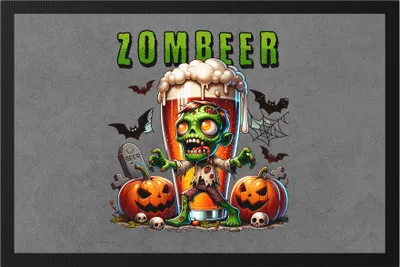 Produktbild von Zombeer Fußmatte Halloween Bier Zombie Grusel Party Lustig