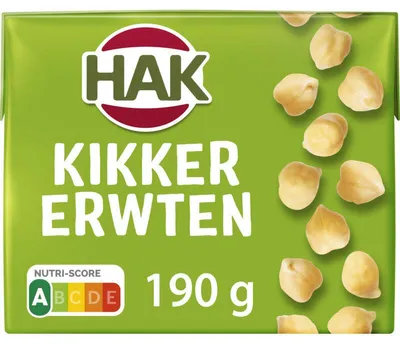 Imagen del producto de Hak Garbanzos 190g – garbanzos precocidos, ideales para ensaladas y guisos