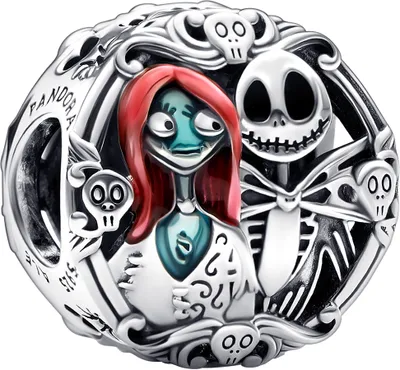 Produktbild von Pandora X Disney Charm Anhänger 792292C01 The Nightmare Before Christmas Silber 925 Emaill