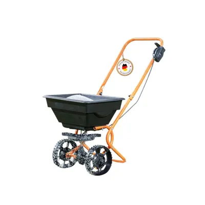 Produktbild von PROFI-PARTNER Streuwagen, Saatwagen, Rasensamenstreuer und Düngerwagen | Gleichmäßiges Streuen & Säen von Salz, Dünger & Rasensamen | 10-stufig