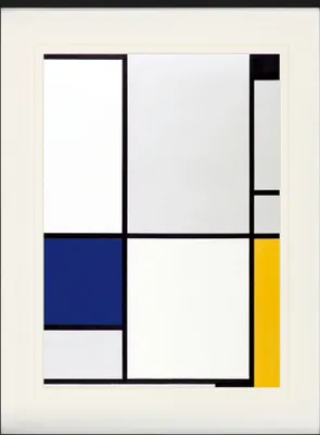 Produktbild von Piet Mondrian Gerahmtes Bild Mit Edlem Passepartout | Wand-Bilder | Im Bilderrahmen - Tableau I, 1921 (80 x 60 cm)