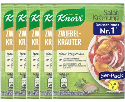 Zdjęcie produktu dla Knorr Salatkrönung Sos cebulowo-ziołowy delikatny 5x 8g 5-pak