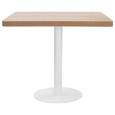 Image de vidaXL Table de bistrot marron clair 80x80 cm MDF