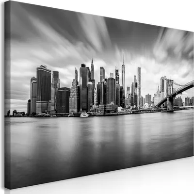 Image de Tableau mural Mega XXXL New York 250 x 125 cm Impression artistique au format XXL en une seule partie à monter soi-même Tableaux sur toile Tableaux modernes Décoration murale DIY Décoration d'intérieur NY City Ville d-B-0154-ak-e
