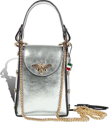 Immagine prodotto di borsa Florence argento metallizzato in pelle D2OTM802J