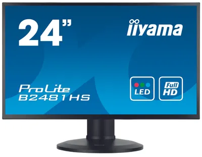 Produktbild von iiyama ProLite XB2481HS-B1, 59,9 cm (23.6"), 1920 x 1080 Pixel, Full HD, LED, 6 ms, Schwarz