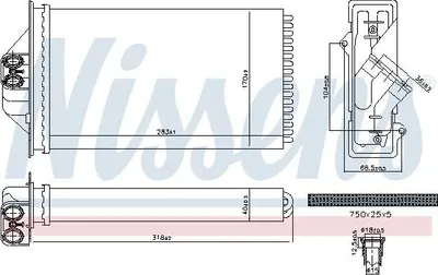 Obrázok produktu pre Ohrievač NISSENS 707293