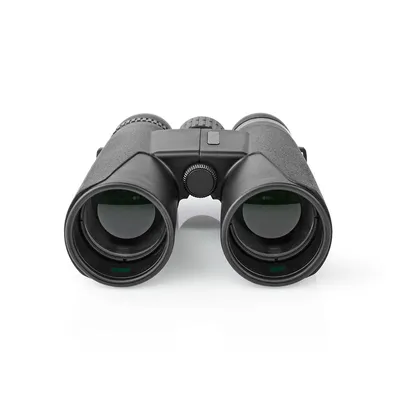 Image de Nedis binoculaire - grossissement : 10 x - diamètre de la lentille d'objectif : 42 mm - champ de vision : 96 m - sac de transport inclus - noir