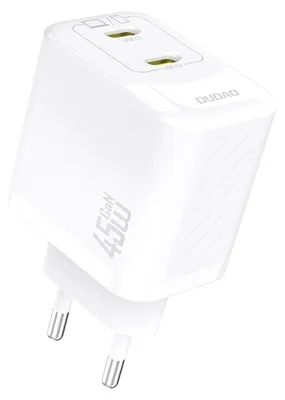 Produktbild von DUDAO Dudao A28PEU Adapter 45Watt 2xUSB-C Hvid