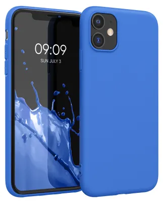 Produktbild von kwmobile Handyhülle für Apple iPhone 11 Hülle - TPU Case - Kabelloses Laden - Schutzhülle Cover in Neon Blau