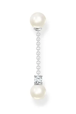 Produktbild von THOMAS SABO Einzel Ohrstecker "Perle" Silber mit Zirkonia H2