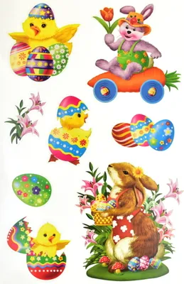 Image de Autocollants de Pâques pour fenêtres 30 x 20 cm