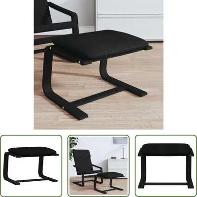 Produktbild von The Living Store Fußhocker Schwarz 51x41x40 cm Stoff