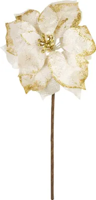 Obrázek produktu pro Květina MagicHome Vianoce, Poinssetia, bílá, stonek, velikost květu: 35 cm