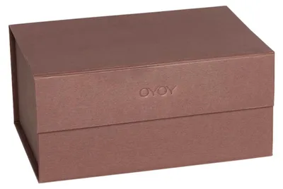 Zdjęcie produktu dla Pudełka do przechowywania OYOY LIVING, wymiary: dł. 24 x szer. 17 x wys. 12 cm, kolor czerwony