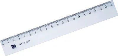 Produktbild von Lineal flexibel 20cm transparent Packung mit 12 Stück