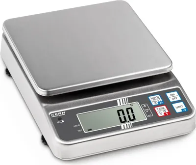 Immagine prodotto di KERN Tischwaage FOB 1.5K0.5 (Wägebereich 0,5 g - 1,5 kg, Edelstahlausführung)