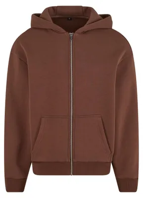 Productafbeelding van Bouw uw merk – Hoodie voor heren, met volledige rits, zachte stof, model TN2636 (XL) (Chocoladebruin)