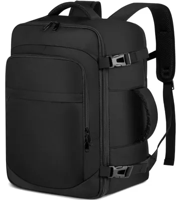 Productafbeelding van Handbagage rugzak 45 x 36 x 20 cm - 30 liter - Zwart - Voor easyJet en laptop 15,6 inch