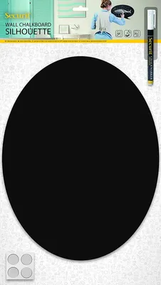 Produktbild von Securit Kreidetafel SILHOUETTE "Oval" aus Melamin