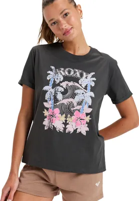 Image de Roxy Oceanregular Poster T-shirt manches courtes Noir XS Femme Noir XS