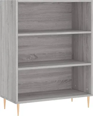 Obrázek produktu pro vidaXL Knihovna Grey Sonoma 69,5x32,5x90 cm výrobek ze dřeva