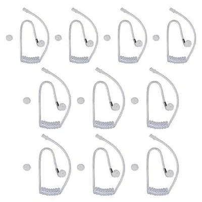 10er-Pack transparente Ersatz-Schallschläuche für Funkgeräte