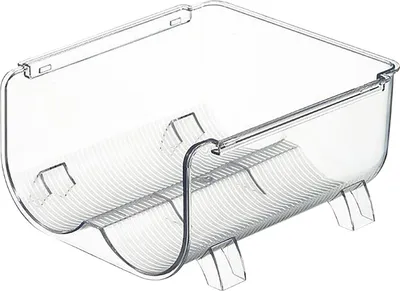 Produktbild von Transparenter, stapelbarer und platzsparender Wasserflaschen-Organizer mit 2 Fächern für Vakuumbecher