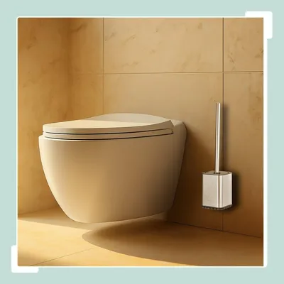 Produktbild von Flache Toilettenbürste mit Wandhalterung