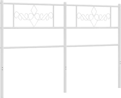 Produktbild von vidaXL Ersatz-Kopfteil Metall Weiß 120 cm