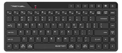 Zdjęcie produktu dla A4tech FBK26C AS Fstyler bezprzewodowa mini cicha klawiatura, tryb wielokrotny, bateria do ładowania, USB, z klawiszami w cyrylicy