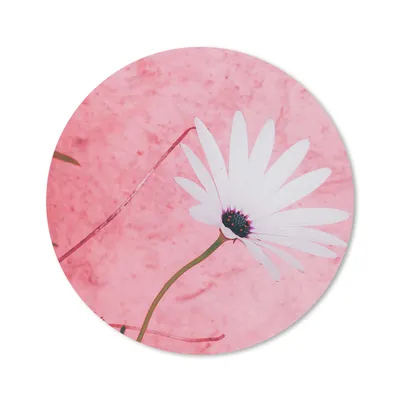 Produktbild von MuchoWow® Mauspad Mousepad Blumen - Rosa - Vintage 50x50 cm - Mousepads - Maus Mat - Pad - Mausunterlage - Vinyl