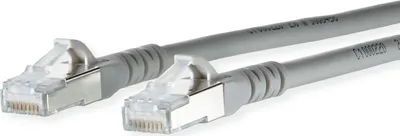 Produktbild von METZ CONNECT Patchkabel Cat.6A AWG 26, LSOH, grau, 1,5 m