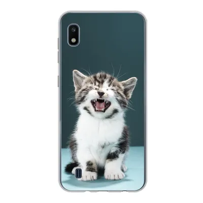 Produktbild von MuchoWow® Handyhülle Schutzhülle Hülle für Samsung Galaxy A10 Katze - Kätzchen - Miau Silikon Softcase Handy Hülle - Schutzhülle