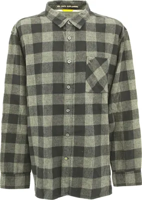 Produktbild von 31093 Camel Active, ,  Herren langarm Hemd, Flanell, schwarz grau kariert, XXL