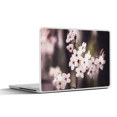 Produktbild von MuchoWow® Laptop Aufkleber Sticker Cover Blumen - Weiß - Natur - Pflanze - Blüte 30x22 cm - Laptop-Sticker
