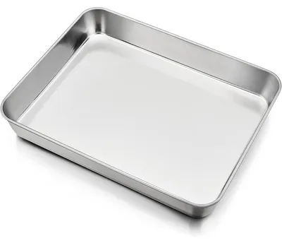 Produktbild von Backblech Edelstahl Tief 23,8x18x5cm Ungiftig Spülmaschinenfest
