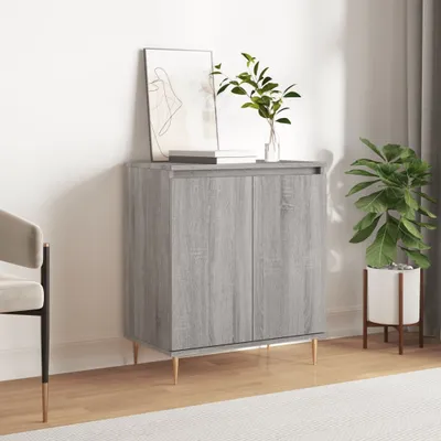 Zdjęcie produktu dla vidaXL Kredens szary Sonoma 60x35x70 cm Materiał drewnopochodny