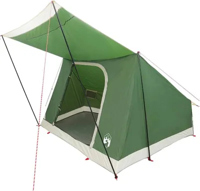 Produktbild von vidaXL Campingzelt mit Dach mit Speicher Grün 223 x 163 x 130 cm Taft
