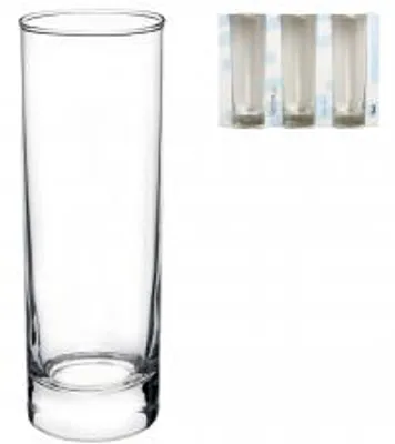 Produktbild von BORMIOLI ROCCO Set mit 3 Longdrinkgläsern aus Kristallglas, 30,5 cm