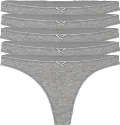 Produktbild von Yenita® String-Tangas 5er Set L grau