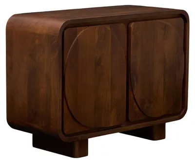 Produktbild von Rechteckiges sideboard „shelty“, 70 x 96 cm, 2 türen, braun  - Atmosphera créateur d'intérieur