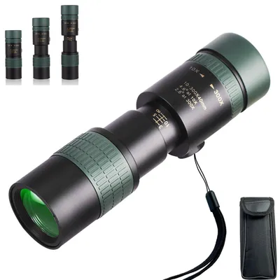 Imagen del producto de Telescopio monocular, con aumento de 10 a 300x, objetivo de 40 mm, ideal para la observación de aves