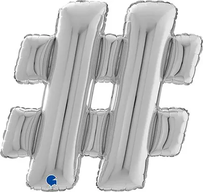 Produktbild von Riesenbuchstabe Folienballon 26"/66cm | Silber #