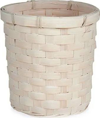 Obrázek produktu pro Květináč 17 x 15 x 17 cm Bílý PVC Bambus