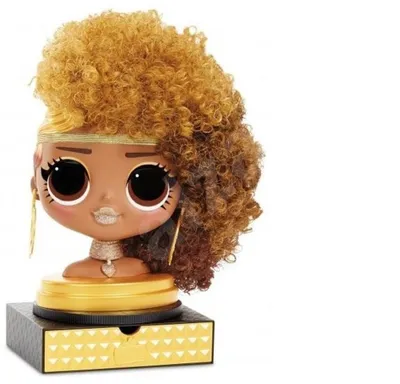 Obrázek produktu pro L.O.L. Surprise! OMG Styling Head- AA- Royal Bee, Sada pro styling vlasů pro panenky, 4 rok/roky