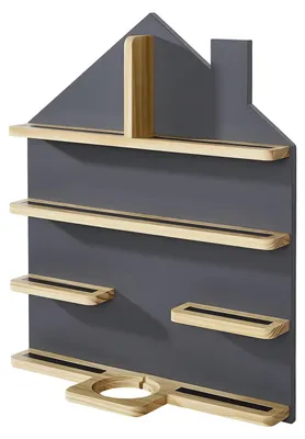 Produktbild von home24 Regal für Hörfiguren - Kiefer / Grau
