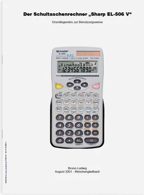 Produktbild von Literatur: Der Schultaschenrechner Sharp EL-506 V Grundlegendes zur Benutzungsweise (14 Seiten)